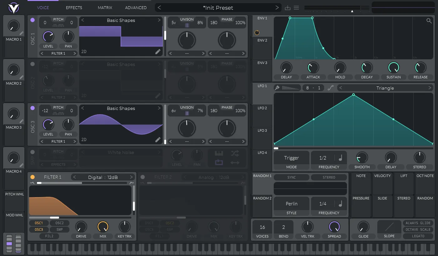 (Figure 5a) Vital voice settings