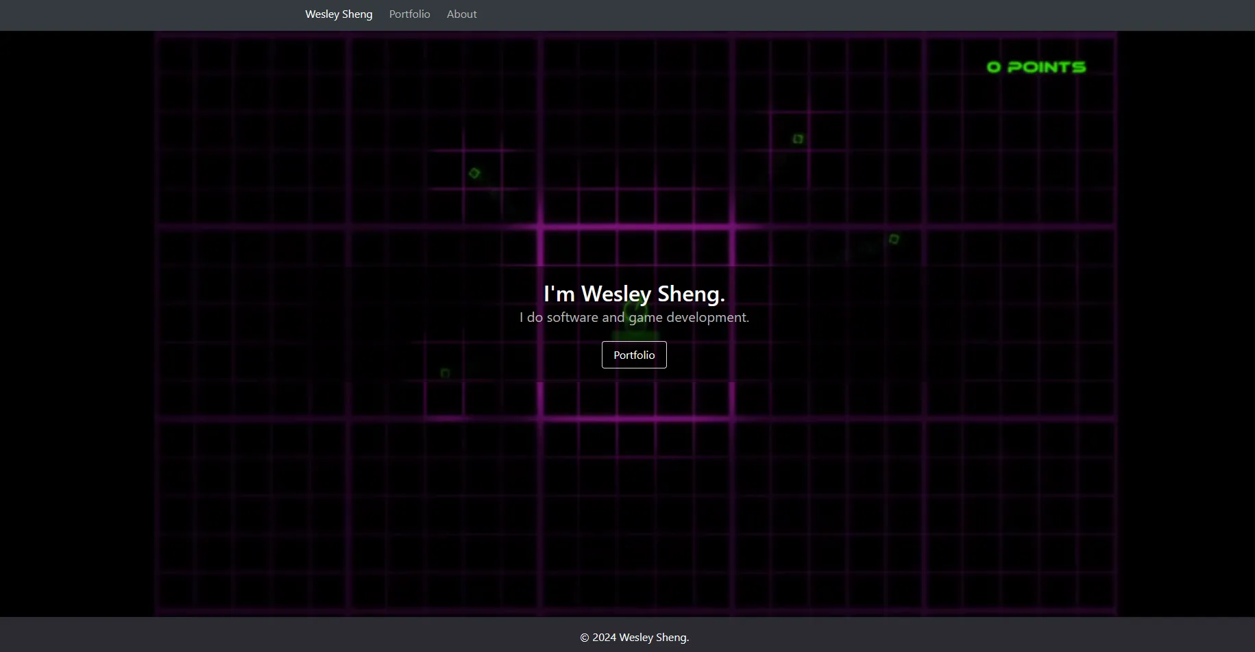 A screenshot of the 2022 home page.